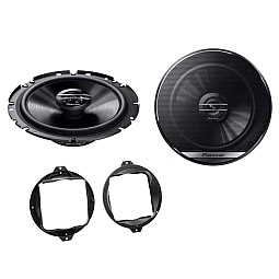 Audi Pioneer Rear Side Shelf/Rear Door 6.3/4" 17cm Speaker Upgrade Kit Audi Pioneer Rear Side Shelf/Rear Door 6.3/4" 17cm Speaker Upgrade Kit