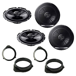 Audi A4 Avant 2001 - 2004 6.3/4" 17cm Front and Rear Door Speaker Upgrade Kit Audi A4 Avant 2001 - 2004 6.3/4" 17cm Front and Rear Door Speaker Upgrade Kit