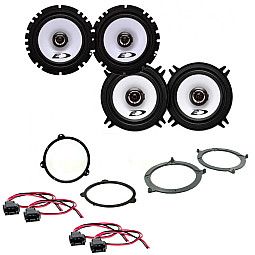 Alpine BMW 3 Series E46 1999 - 2005 Car Front Door and Rear Shelf Speakers Upgrade Kit