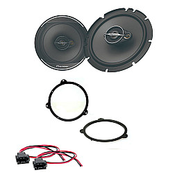 BMW 3 Series E46 Pioneer Front Door/Rear Shelf 6.5" 3-way Coaxial Speaker Upgrade Kit