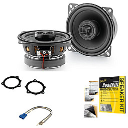 BMW 3, 5 Series, X1, X3, X5 Focal 4" 2-Way Coaxial Front or Rear Door Speaker Upgrade Kit BMW 3, 5 Series, X1, X3, X5 Focal 4" 2-Way Coaxial Front or Rear Door Speaker Upgrade Kit