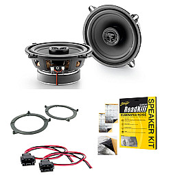 BMW 3 Series Focal 2-way Coaxial Front Door or Rear Shelf 130mm Speakers Upgrade Kit