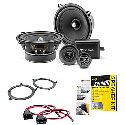 BMW 3 Series E46 Focal 13CM 2-Way Component Front Door or Rear Shelf Car Speaker Upgrade Kit
