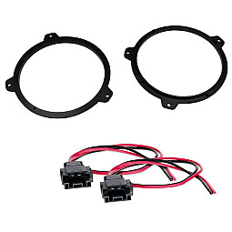 BMW 3 Series E46 1998 - 2005 165mm (17cm) Front Door or Rear  Speaker Adaptor With Plugs BMW 3 Series E46 1998 - 2005 165mm (17cm) Front Door or Rear  Speaker Adaptor With Plugs