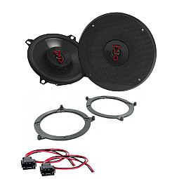 BMW 3 Series E46 (1999 - 2005) 5-1/4" 13cm Front / Rear Coaxial Car Speaker Upgrade Kit