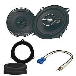 BMW X5 (F15) 2007-2013 Pioneer 5" 3 Way Coaxial Car Front Door Speakers Upgrade Pack