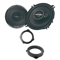 BMW 3-Series, Mini Pioneer 5" 3 Way Coaxial Car Front Door Speakers Upgrade Pack