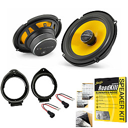 JL Audio 6.5" 2 Way Car Front or Rear Door Speaker Upgrade Pack For Chevrolet With Sound Deadening Sheet  JL Audio 6.5" 2 Way Car Front or Rear Door Speaker Upgrade Pack For Chevrolet With Sound Deadening Sheet