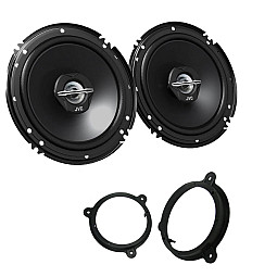 Dacia Sandero 2012 Onwards JVC 6.5" 17cm 600 Watts 2 Way Car Front Door Speakers Upgrade Kit Dacia Sandero 2012 Onwards JVC 6.5" 17cm 600 Watts 2 Way Car Front Door Speakers Upgrade Kit