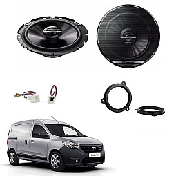 Dacia Dokker 2012 - 2021 Front Door Speaker Upgrade Kit Dacia Dokker 2012 - 2021 Front Door Speaker Upgrade Kit