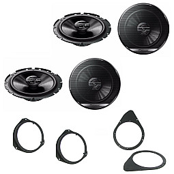 Fiat 500 2007 - 2014 Pioneer Front Door and Rear Side Panel Speaker Upgrade Kit Fiat 500 2007 - 2014 Pioneer Front Door and Rear Side Panel Speaker Upgrade Kit
