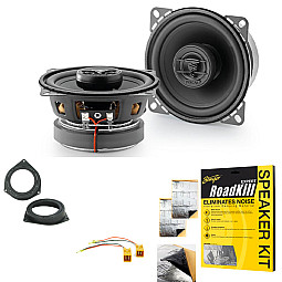Fiat Grande Punto, Evo Focal 4" 2-Way Coaxial Car Speaker Upgrade Kit Fiat Grande Punto, Evo Focal 4" 2-Way Coaxial Car Speaker Upgrade Kit