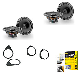 Fiat 500 2007 - 2014 Focal Auditor 2 Way Coaxial Front Door and Rear Side Panel Car Speaker Upgrade Kit Fiat 500 2007 - 2014 Focal Auditor 2 Way Coaxial Front Door and Rear Side Panel Car Speaker Upgrade Kit