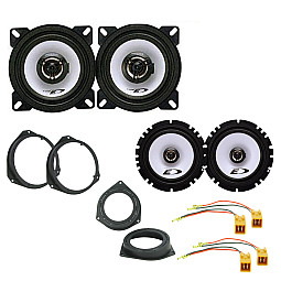 Fiat Grande Punto, EVO Alpine 800 Watt 2 Way Front and Rear Door Car Speakers Upgrade Kit Fiat Grande Punto, EVO Alpine 800 Watt 2 Way Front and Rear Door Car Speakers Upgrade Kit