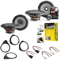 Fiat 500 Gen1 + Gen1 Facelift (2008 - 2021) Focal 6.5" Front and Rear Speaker Upgrade Kit Fiat 500 Gen1 + Gen1 Facelift (2008 - 2021) Focal 6.5" Front and Rear Speaker Upgrade Kit