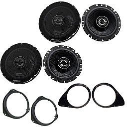 Fiat 500 2007 - 2014 Kenwood 6.5" Front and Rear Doors 2-Way Coaxial Car Speaker Upgrade Pack Fiat 500 2007 - 2014 Kenwood 6.5" Front and Rear Doors 2-Way Coaxial Car Speaker Upgrade Pack