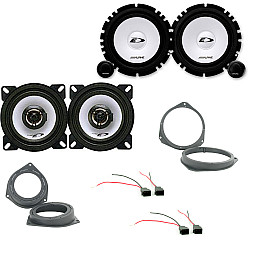 Ford KA 2009 - 2016 Alpine Front and Rear Door Speaker Upgrade Kit