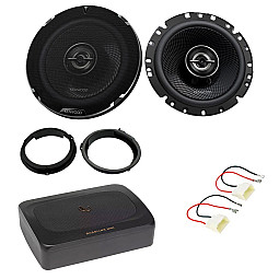 Ford Transit 4TH GEN 2013-2020 6.5" 2-Way Coaxial Car Front Door Speaker Under Seat Subwoofer Upgrade Pack