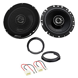 Ford Transit Custom 2024> Kenwood 6.5" 2-Way Coaxial Car Front or Rear Doors Speaker Upgrade Pack