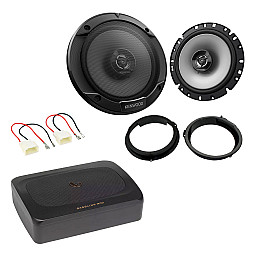 Ford Transit Custom 2010> Front Door Car Speaker with Under Seat Subwoofer Upgrade Kit