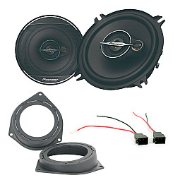 Ford KA 2009 - 2016 Pioneer 5" 3 Way Coaxial Car Rear Door Speakers Upgrade Pack