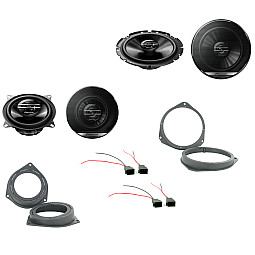 Ford KA 2009 - 2016 Pioneer Front and Rear Door Speaker Upgrade Kit