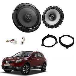 Nissan Qashqai J10 2007 - 2012 Kenwood Front Door 2 Way Coaxial Speaker Upgrade Kit Nissan Qashqai J10 2007 - 2012 Kenwood Front Door 2 Way Coaxial Speaker Upgrade Kit