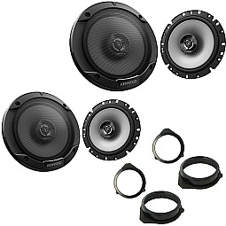 Audi A4 Avant 2001 - 2004 Kenwood 17cm 6.5" Front and Rear Door 2-Way Coaxial Car Speaker Upgrade Kit Audi A4 Avant 2001 - 2004 Kenwood 17cm 6.5" Front and Rear Door 2-Way Coaxial Car Speaker Upgrade Kit