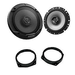 Alfa Romeo Kenwood Front or Rear Door 6.5" 17cm 2 Way Coaxial Car Speaker Upgrade Kit