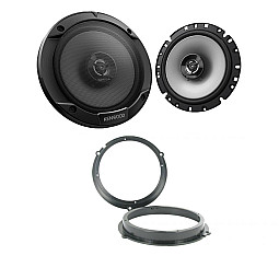 Ford Fiesta 2008> Kenwood 17cm Front or Rear Door Car 2-Way Coaxial Speaker Upgrade Kit