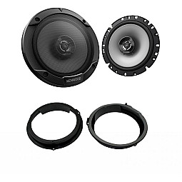 Ford Focus 2010-2018 Kenwood 17cm Front Door 2-Way Coaxial Speaker Upgrade Kit