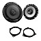 Toyota Yaris (2007- 2012) Kenwood 17cm Front or Rear Door Car Speaker Upgrade Kit