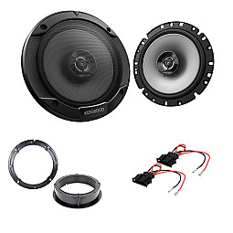 Volkswagen Kenwood 17cm 165mm 300W 2 Way Coaxial Car Speaker Upgrade Kit