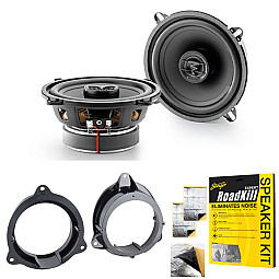 Renault Kangoo 2012-2019 Focal 2-way Coaxial Front Door 130mm Speakers Upgrade Kit Renault Kangoo 2012-2019 Focal 2-way Coaxial Front Door 130mm Speakers Upgrade Kit