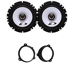 Renault Kangoo 2012 - 2021 Alpine 16.5cm Front Door Coaxial 2-Way Speaker Upgrade Kit Renault Kangoo 2012 - 2021 Alpine 16.5cm Front Door Coaxial 2-Way Speaker Upgrade Kit