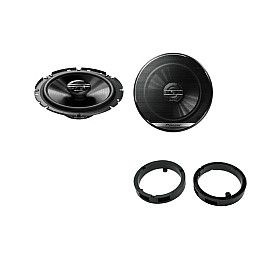 Pioneer Front Door 6.3/4" Speaker Upgrade Kit for Mitsubishi Lancer, Outlander, Mirage