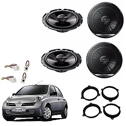 Nissan Micra K12 2003 - 2010 Front and Rear Speaker Upgrade Kit Nissan Micra K12 2003 - 2010 Front and Rear Speaker Upgrade Kit