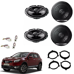 Nissan Qashqai J10 2007 - 2012 Pioneer Front and Rear Speaker Upgrade Kit Nissan Qashqai J10 2007 - 2012 Pioneer Front and Rear Speaker Upgrade Kit