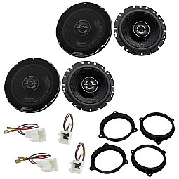 Nissan Micra K12 2003 - 2010 Kenwood 6.5" 2-Way Coaxial Car Front and Rear Doors Speaker Upgrade Pack Nissan Micra K12 2003 - 2010 Kenwood 6.5" 2-Way Coaxial Car Front and Rear Doors Speaker Upgrade Pack