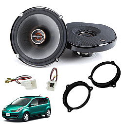 Nissan Note E11 2005-2013 Infinity 6.5" 2 Way Shallow Fit Front Door Coaxial Speakers Upgrade Pack