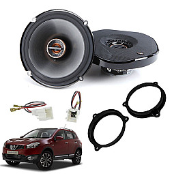 Nissan Qashqai J10 2007 - 2012 Infinity 6.5" 2 Way Shallow Fit Front or Rear Door Coaxial Speakers Upgrade Pack Nissan Qashqai J10 2007 - 2012 Infinity 6.5" 2 Way Shallow Fit Front or Rear Door Coaxial Speakers Upgrade Pack