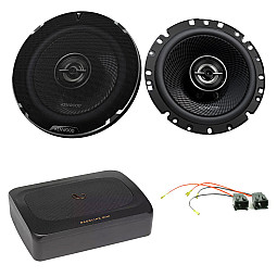 Peugeot Partner 2008-2016 Kenwood 6.5" Front Door 2-Way Coaxial Car Speaker Subwoofer Upgrade Pack