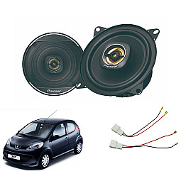 Peugeot 107 2005 - 2014 Front Top Dash 4" Speaker Upgrade Kit Peugeot 107 2005 - 2014 Front Top Dash 4" Speaker Upgrade Kit
