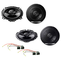 Peugeot 307 2001 - 2008 Pioneer Front and Rear Door Speaker Upgrade Kit