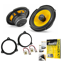 JL Audio 6.5" 2 Way Coaxial Front or Rear Door Car Speaker Upgrade Pack For Dacia With Sound Deadening Sheet JL Audio 6.5" 2 Way Coaxial Front or Rear Door Car Speaker Upgrade Pack For Dacia With Sound Deadening Sheet