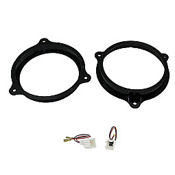 Renault Trafic 2015 onwards 165mm Front or Rear Door Speaker Adaptor With Speaker Plugs Renault Trafic 2015 onwards 165mm Front or Rear Door Speaker Adaptor With Speaker Plugs