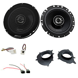 Renault Megane MK4 2017 Onwards Kenwood 6.5" 2-Way Coaxial Car Front Doors Speaker Upgrade Pack Renault Megane MK4 2017 Onwards Kenwood 6.5" 2-Way Coaxial Car Front Doors Speaker Upgrade Pack