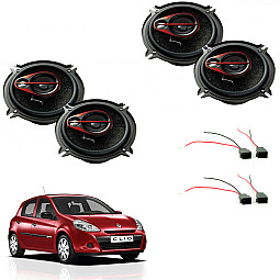 Renault Clio 2005 - 2012 Pioneer Front and Rear Speakers Upgrade Kit Renault Clio 2005 - 2012 Pioneer Front and Rear Speakers Upgrade Kit