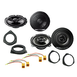 Fiat Grande Punto, Evo Pioneer 4", 6.3/4" Front and Rear Speaker Upgrade Kit Fiat Grande Punto, Evo Pioneer 4", 6.3/4" Front and Rear Speaker Upgrade Kit