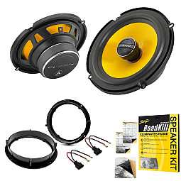 Skoda JL Audio 6.5" 2-Way Coaxial Front or Rear Doors Speaker Upgrade Pack With Sound Deadening Sheet Skoda JL Audio 6.5" 2-Way Coaxial Front or Rear Doors Speaker Upgrade Pack With Sound Deadening Sheet